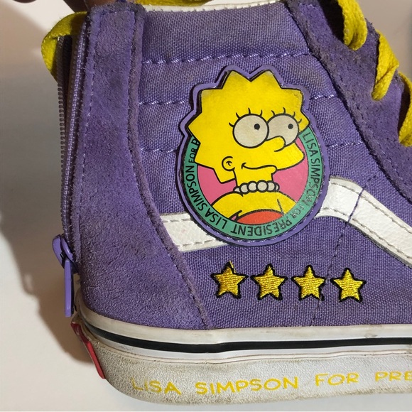 Vans Lisa Simpson For President Skate Sneakers Shoes - Picture 6 of 8